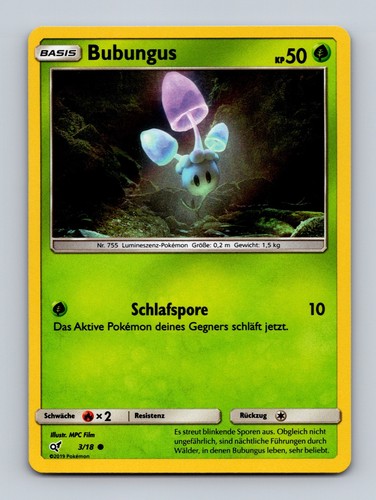 Tcg pokemon karte bubungus det - karte,