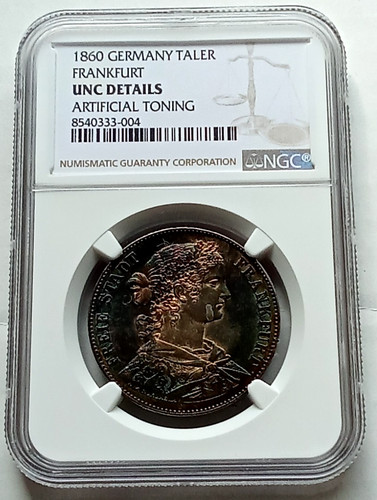Frankfurt taler thaler - thaler, 1860