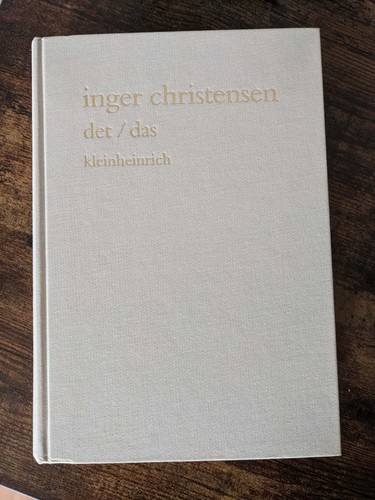 Inger christensen det - inger,
