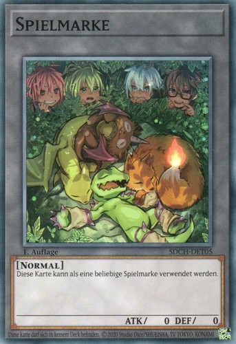 Yugioh charmer spielmarke - yugioh, /