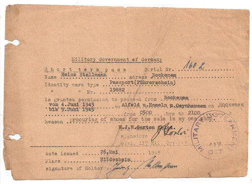 Vorläufiger pass military - x6-,